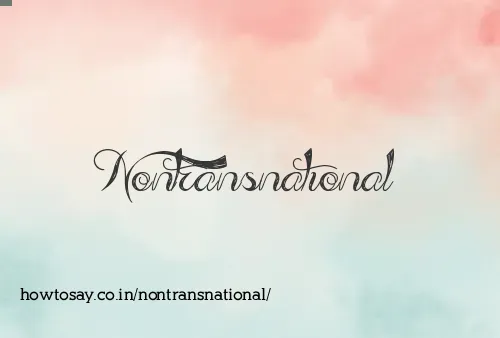 Nontransnational