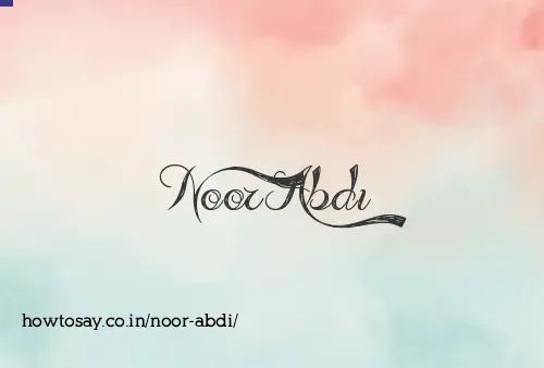 Noor Abdi