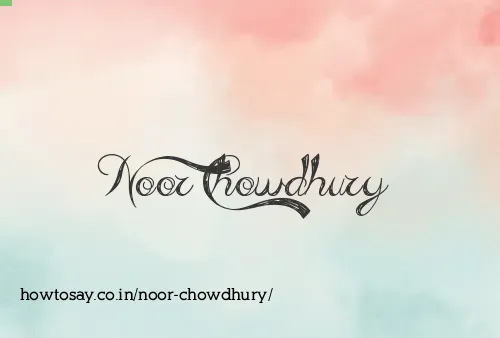 Noor Chowdhury