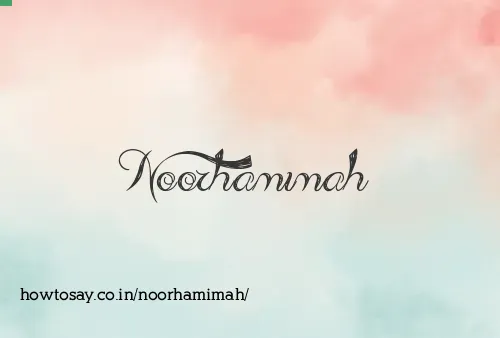 Noorhamimah