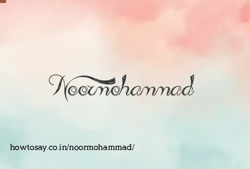 Noormohammad
