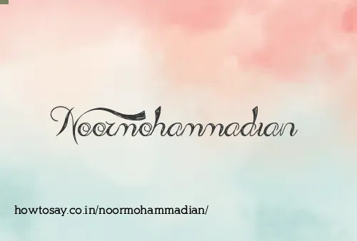 Noormohammadian