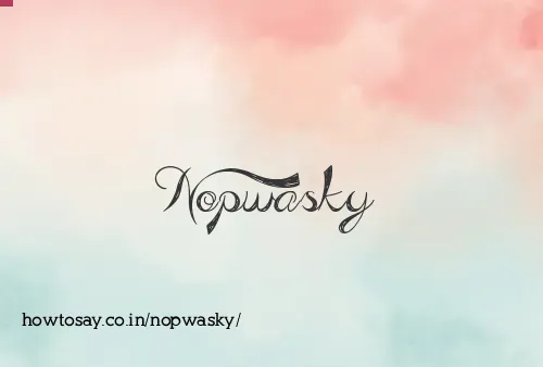 Nopwasky