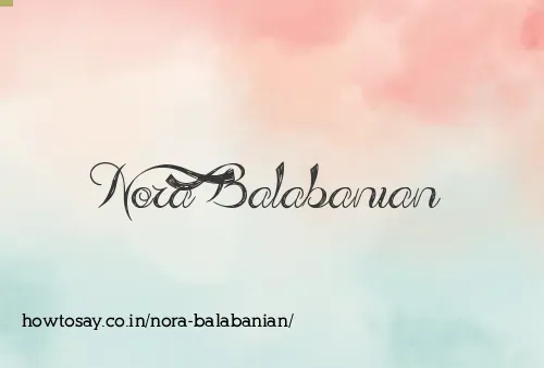 Nora Balabanian