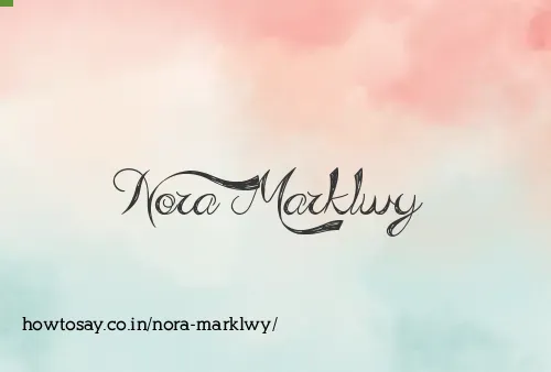 Nora Marklwy