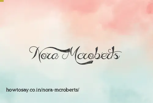 Nora Mcroberts