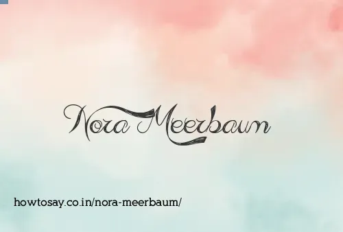Nora Meerbaum