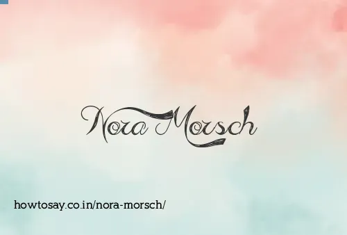 Nora Morsch