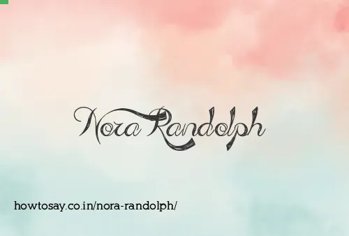 Nora Randolph
