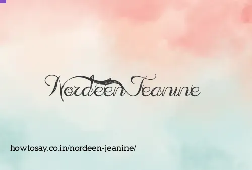 Nordeen Jeanine