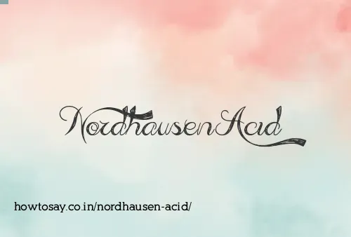 Nordhausen Acid
