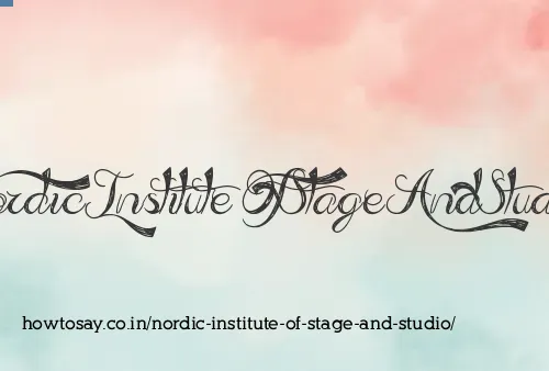 Nordic Institute Of Stage And Studio