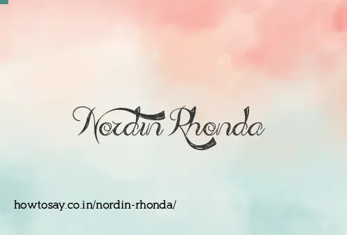 Nordin Rhonda