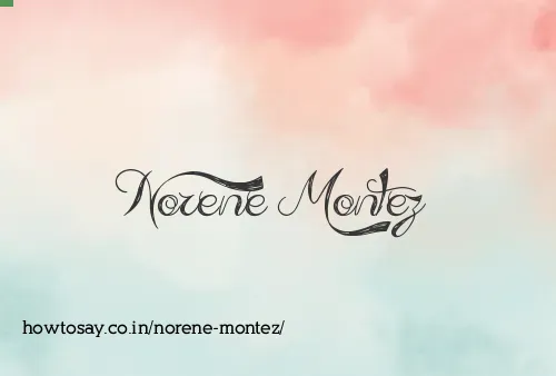 Norene Montez