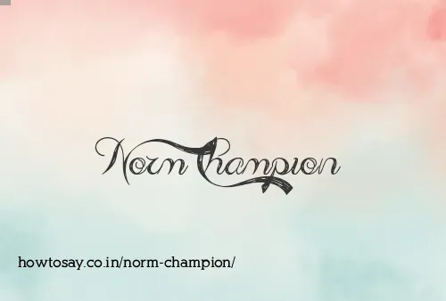 Norm Champion