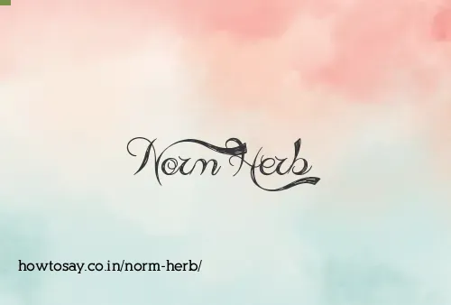 Norm Herb