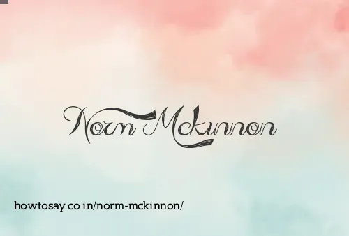 Norm Mckinnon