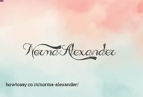 Norma Alexander