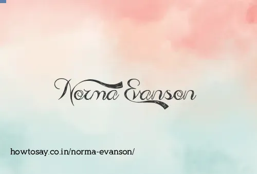 Norma Evanson