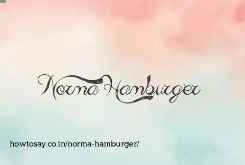 Norma Hamburger