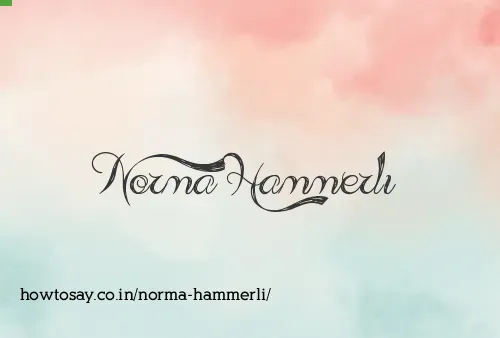 Norma Hammerli