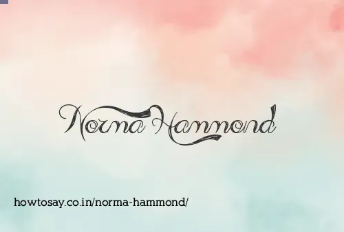 Norma Hammond