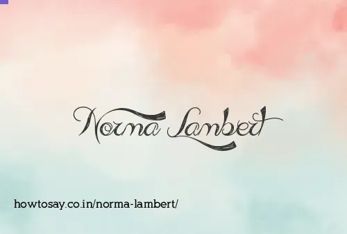 Norma Lambert