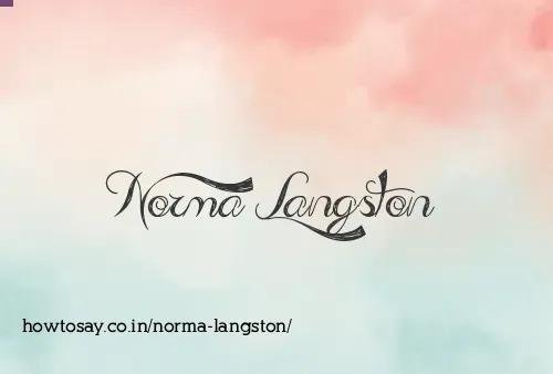 Norma Langston