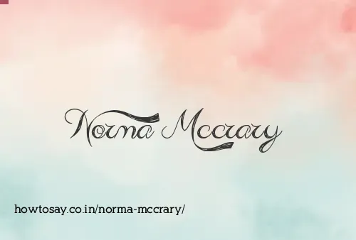 Norma Mccrary