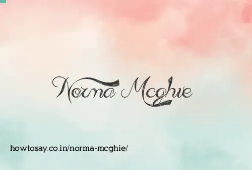 Norma Mcghie