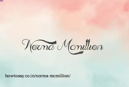 Norma Mcmillion