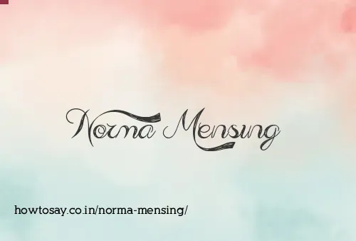 Norma Mensing