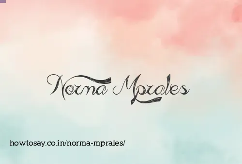 Norma Mprales