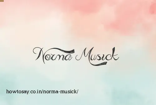 Norma Musick