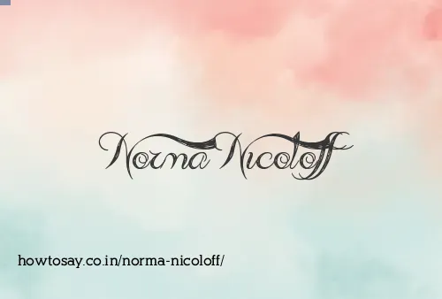 Norma Nicoloff