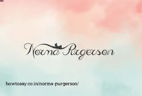 Norma Purgerson
