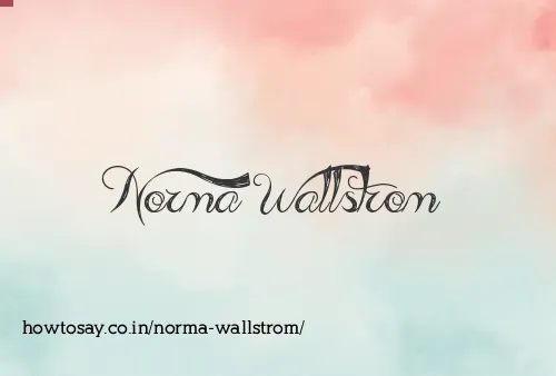 Norma Wallstrom