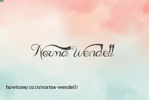 Norma Wendell