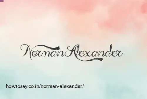 Norman Alexander