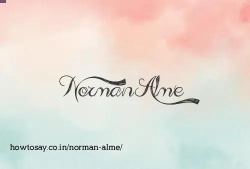 Norman Alme