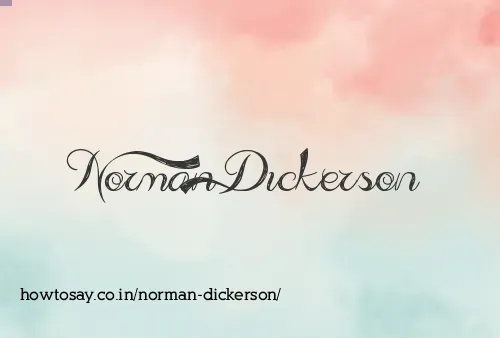 Norman Dickerson
