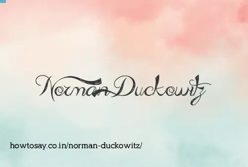Norman Duckowitz