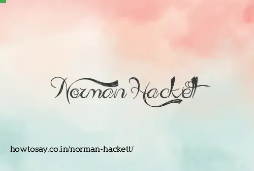 Norman Hackett