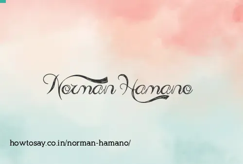 Norman Hamano