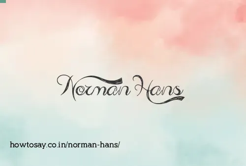 Norman Hans