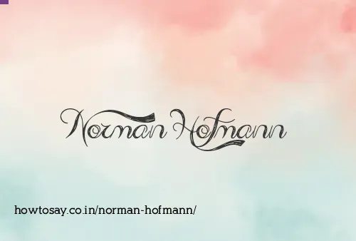 Norman Hofmann