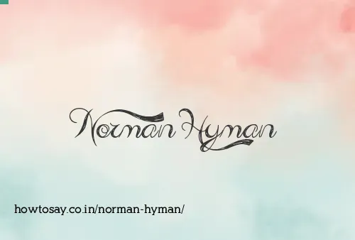 Norman Hyman