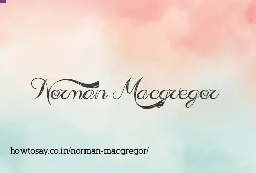 Norman Macgregor