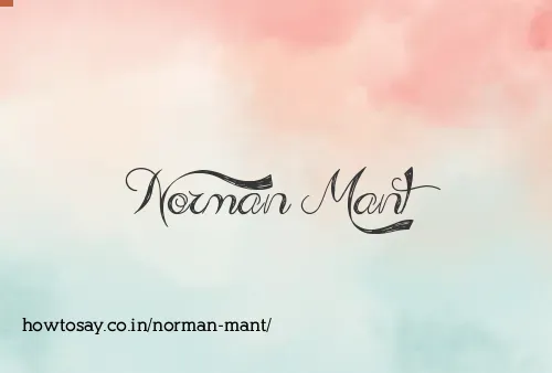 Norman Mant