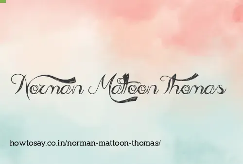 Norman Mattoon Thomas